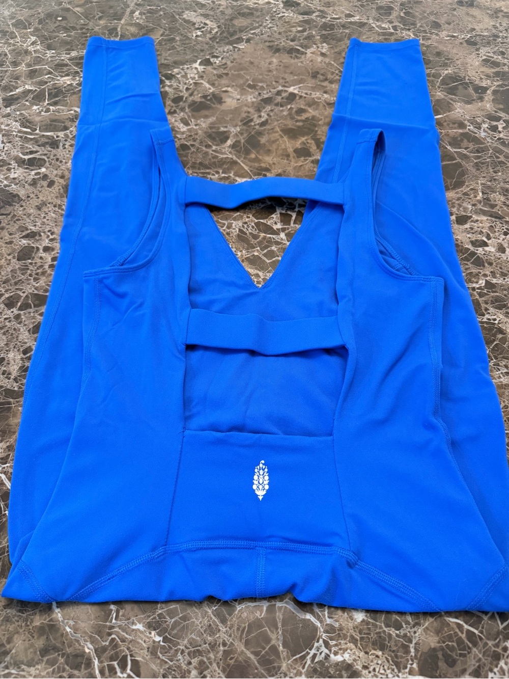 Free People Movement Blue Never Better Onesie - Size Medium